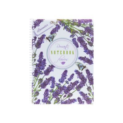 Блокнот "Spring Mood: Sun" А5, пластиковая обл., спираль, 80 л., клетка