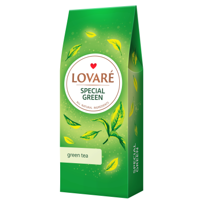Чай зелёный 80г, лист, "Special Green", LOVARE