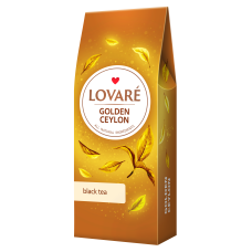 Чай чёрный 80г, лист, "Golden Ceylon", LOVARE