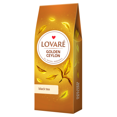 Чай чёрный 80г, лист, "Golden Ceylon", LOVARE