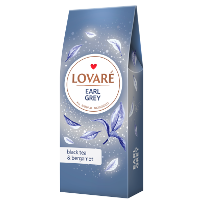 Чай чёрный 80г, лист, "Earl Grey", LOVARE