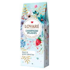 Чай бленд чёрного и зелёного 80г, лист, "Champagne Splashes", LOVARE