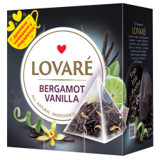 Чай чёрный 2г*15, пакет, "Bergamot vanilla", LOVARE