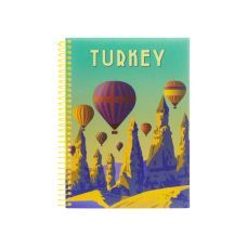 Блокнот "Travelling 05" А5, пластиковая обл., спираль, 80 л., клетка