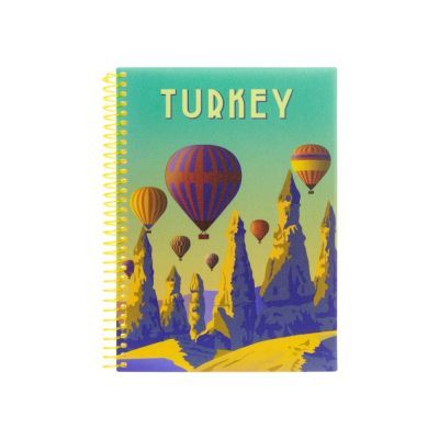 Блокнот "Travelling 05" А5, пластиковая обл., спираль, 80 л., клетка