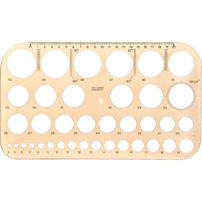 Шаблон диаметров дымчатый