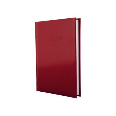Ежедневник датированный 2024, FLASH, красный, А5