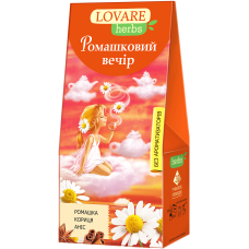 Чай цветочный 1.8г*20, пакет, "Ромашковый вечер HERBS", LOVARE