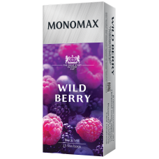 Чай чёрный 1.5г*25, пакет, WILD BERRY, МОNОМАХ