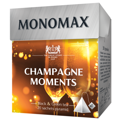 Чай бленд чёрного и зелёного 2г*20, пакет, CHAMPAGNE MOMENT, МОNОМАХ