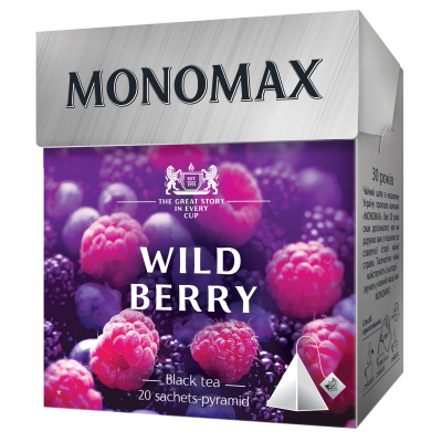 Чай чёрный 2г*20, пакет, WILD BERRY, МОNОМАХ