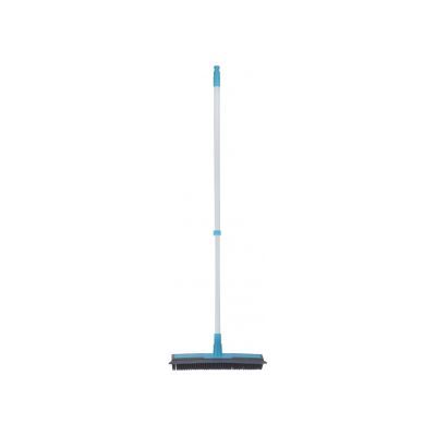 Щетка для пола с резиновым ворсом и толкателем воды, OPTIMA CLEANING, голубая
