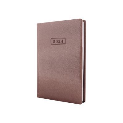 Ежедневник датированный 2024, MINK, бежевый металлик, А5