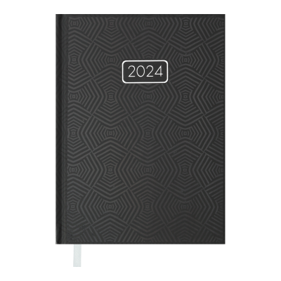 Ежедневник датир. 2024 VELVET, A5, черный