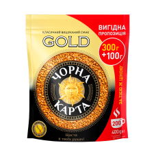 Кофе растворимый Черная Карта Gold, пакет 400г