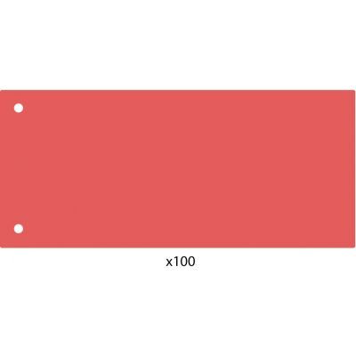 Разделитель листов 240*105мм Economix, пластик, красный, 100 шт.