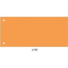 Разделитель листов 240*105мм Economix, пластик, оранжевый, 100 шт