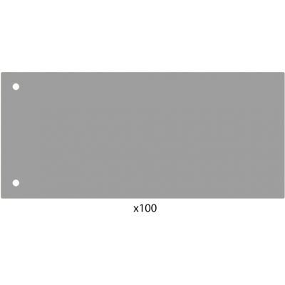 Разделитель листов 240*105мм Economix, пластик, серый, 100 шт.