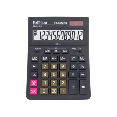 Калькулятор Brilliant BS-8888BK, 12 разрядов