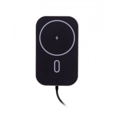 Автомобільний зарядний пристрій, QI 15 Вт (сумісний з MagSafe), чорний