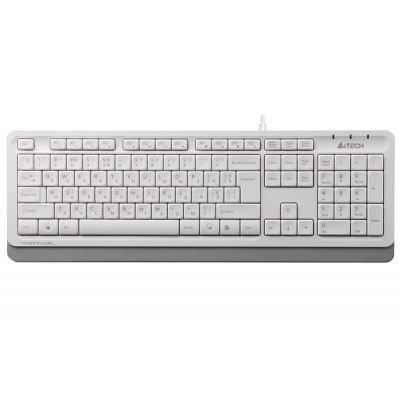 Клавіатура Fstyler Sleek MMedia Comfort, USB, білий, A4Tech FK10 (White)