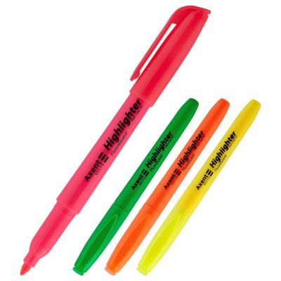Маркер Highlighter D2503, 2-4 мм клинооб., набор 4 цвета
