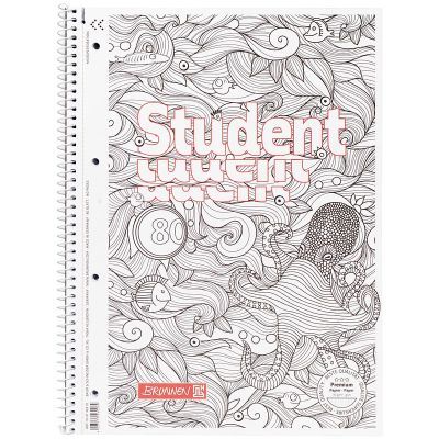 Колледж-блок А4 Premium., клетка., 80 листов, Zenart sea