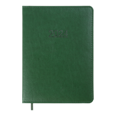 Ежедневник датир. 2026 PRIME, A5, зеленый, иск.кожа/поролон