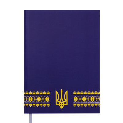 Ежедневник недатированный UKRAINE, A5, темно-синий
