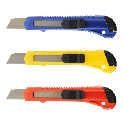 Нож канцелярский 18мм механический фиксатор JOBMAX (BM.4646)