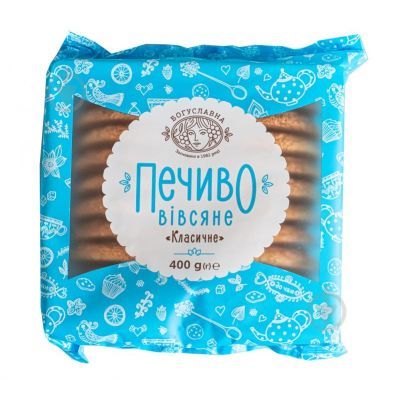 Печенье Богуславна овсяное классическое, 400 г
