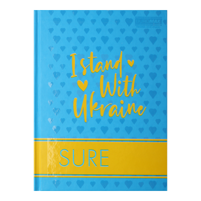 Записна книжка STIMOLO, А5, 96 арк., клітинка, тверда картонна обкладинка, блакитна