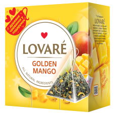 Чай зелёный 2г*15, пакет, "Golden Mango", LOVARE