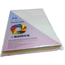 Бумага цветная Romus A4 160 г/м2 125 листов 5 цветов Mix Pastel (R50881)