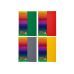 Блокнот "Rainbow", А4, 80 л., кл., ассорти, боковая спираль