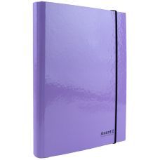 Папка на резинках объёмная картон, А4, Pastelini, сиреневая Папка на резинках объёмная картон, А4, Pastelini, сиреневая