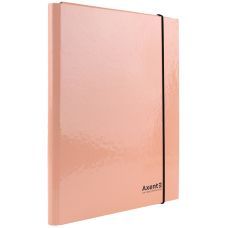 Папка на резинках объёмная картон, А4, Pastelini, персиковая Папка на резинках объёмная картон, А4, Pastelini, персиковая
