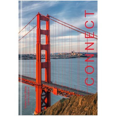 Книга записная А4, 96 л., кл., Connect