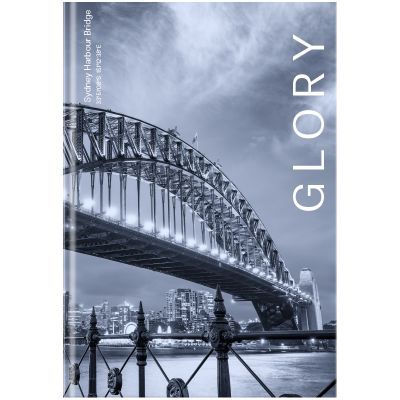 Книга записная А4, 96 л., кл., Glory