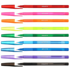 Ручка масляная ECONOMIX FRUITY 07 мм, цвет чернил соответствует цвету корпуса