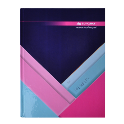 Книга канцелярская MODEST, А4, 144 л., клетка, офсет, твердая ламинированая обложка, темно-синяя