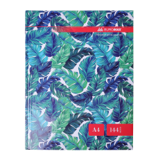 Книга канцелярська FLORISTICA, А4, 144 арк., клітинка, офсет, тверда ламінована обкладинка