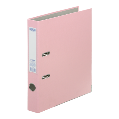 Регистратор одност. ETALON А4, PASTEL, 50мм, розовый