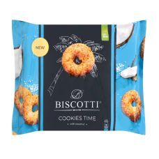Печенье здобное песочно-отрадное с кокосом Cookies time Bisctotti м/у 160г