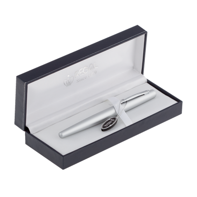 Ручка роллер в подарочном футляре L, хром