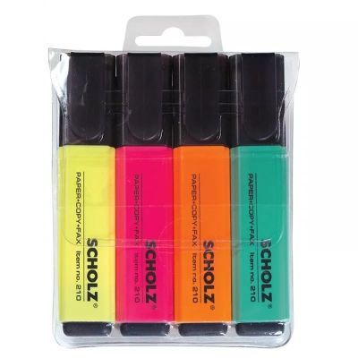 Набор текстовых маркеров SCHOLZ 4шт. 210/4