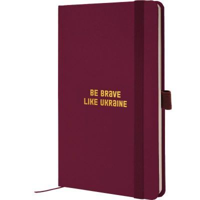 Книга записная Partner, 125*195, 96 л., кл., винная Brave