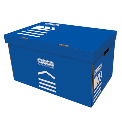 Короб для архивных боксов, 560х380х265 мм, синий