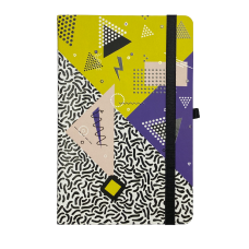 Книжка записна CREATIVE, на гумці, 136х207мм, 96 арк., кліт., офсет крем., тв.лам.обкл., жовта Книжка записна CREATIVE, на гумці, 136х207мм, 96 арк., кліт., офсет крем., тв.лам.обкл., жовта