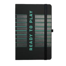 Книжка записна MACHO, на гумці, 136х207мм, 96 арк., кліт., офсет крем., тв.лам.обкл., чорна Книжка записна MACHO, на гумці, 136х207мм, 96 арк., кліт., офсет крем., тв.лам.обкл., чорна